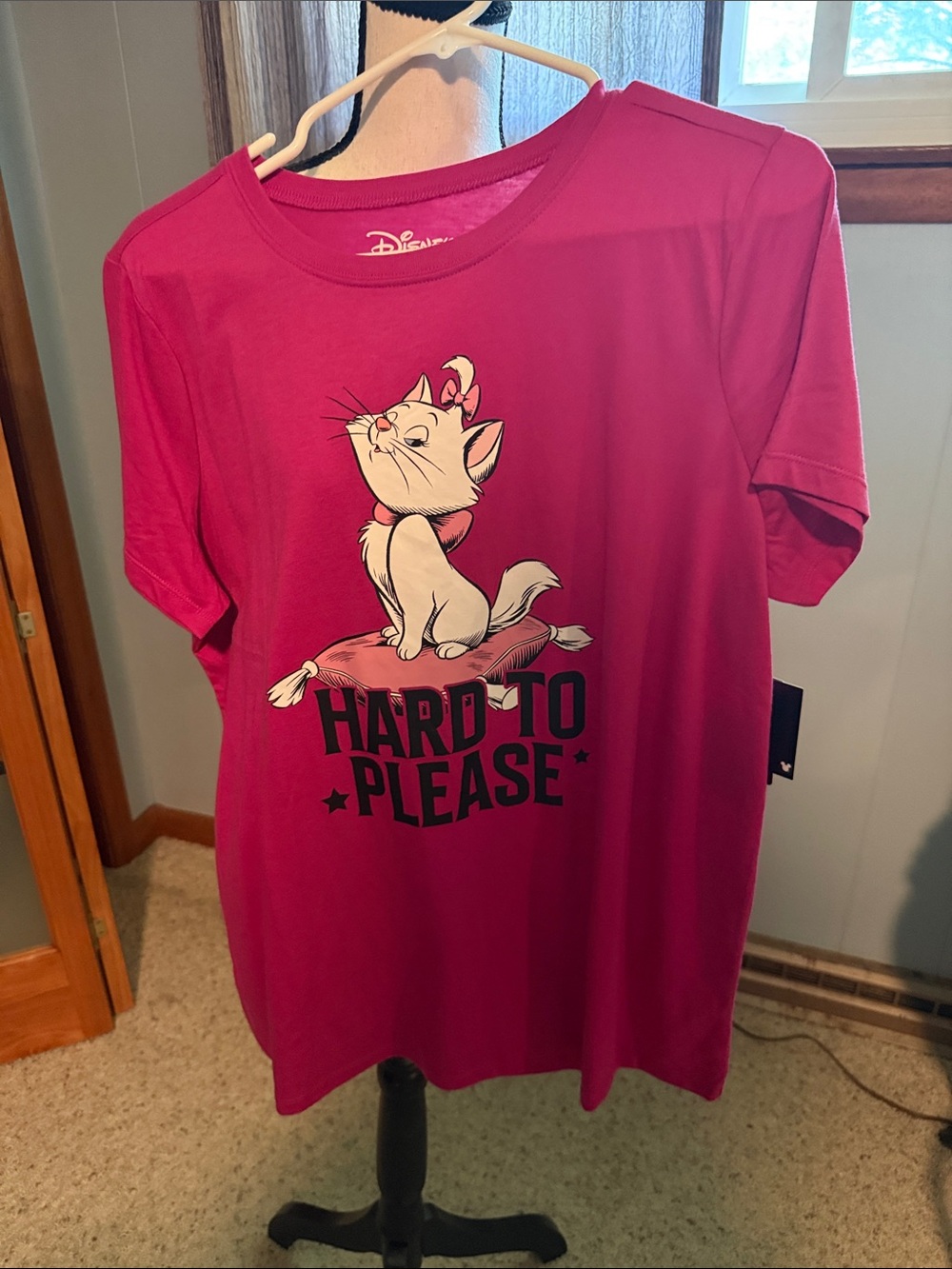 Disney Marie Graphic Tee - Fuchsia